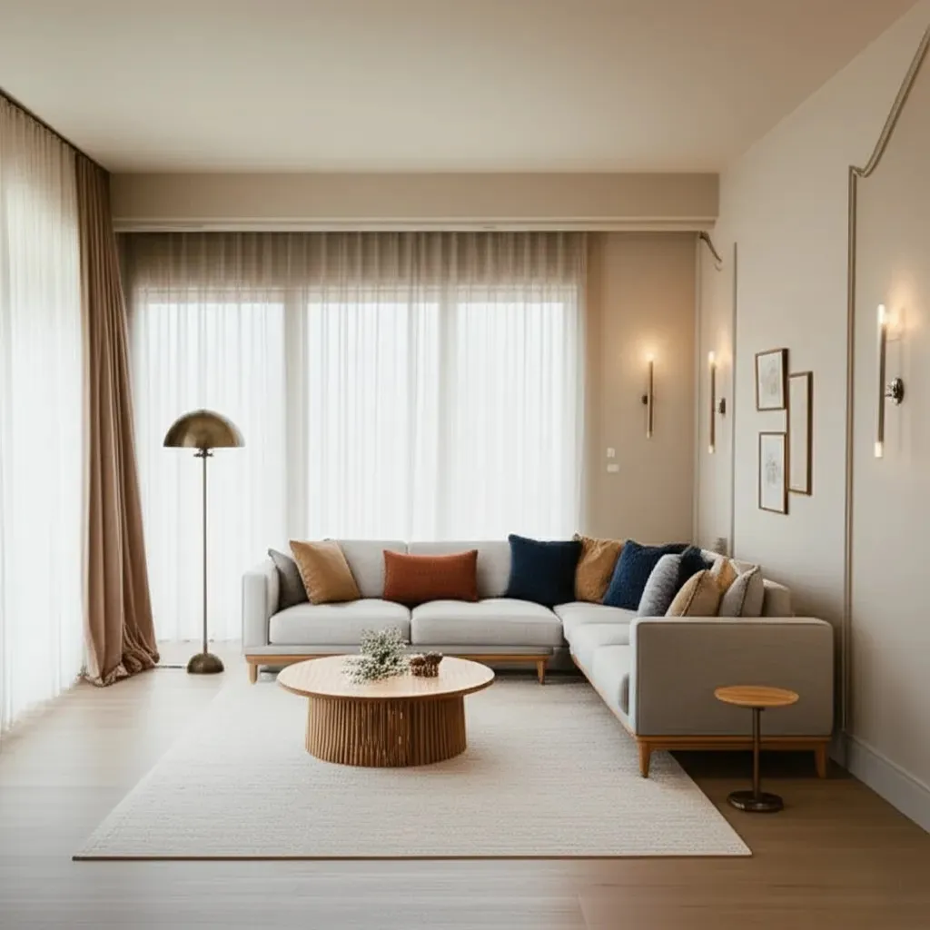 لوحة ألوان لغرفة المعيشة