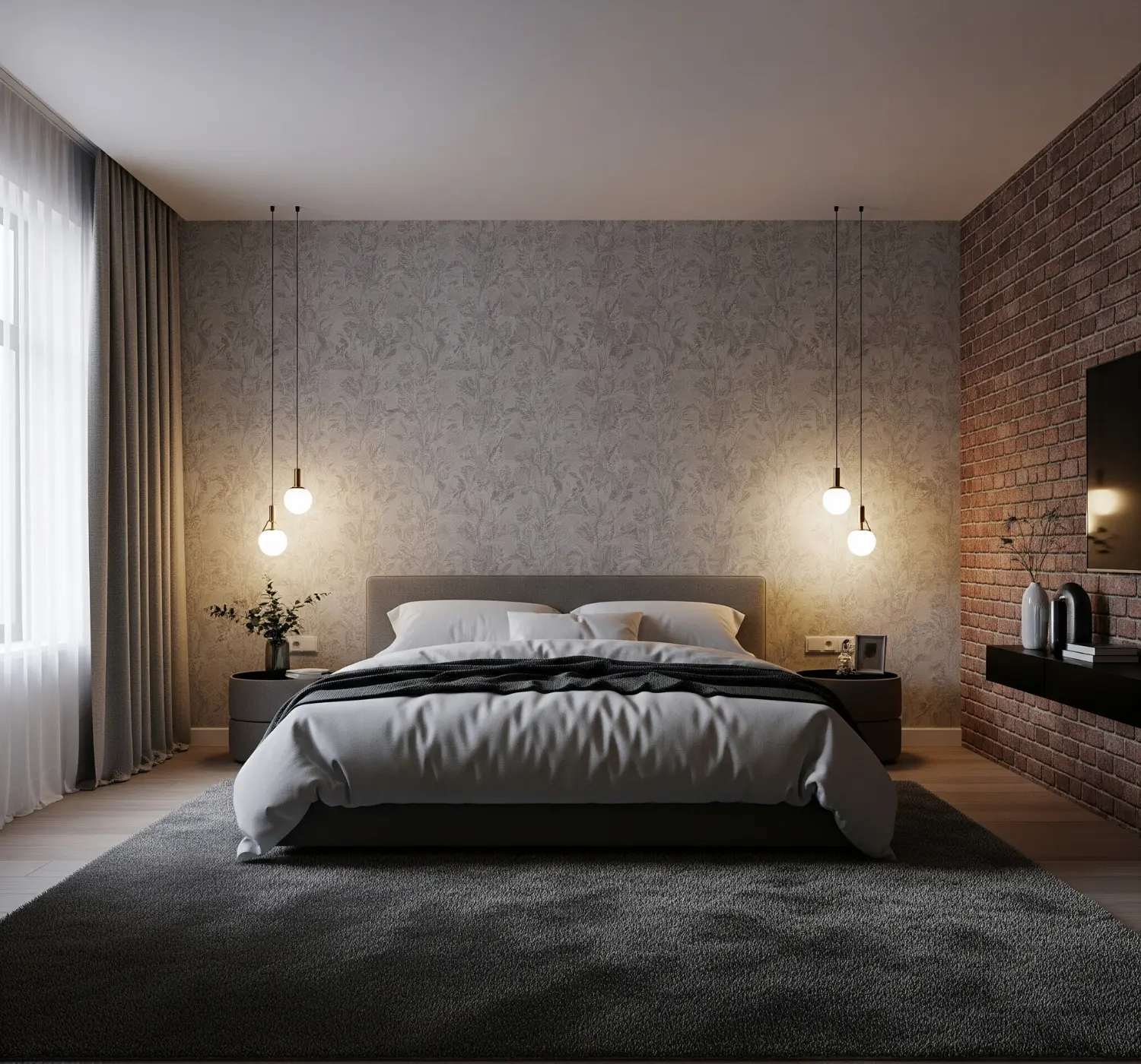 ورق جدران لغرف النوم