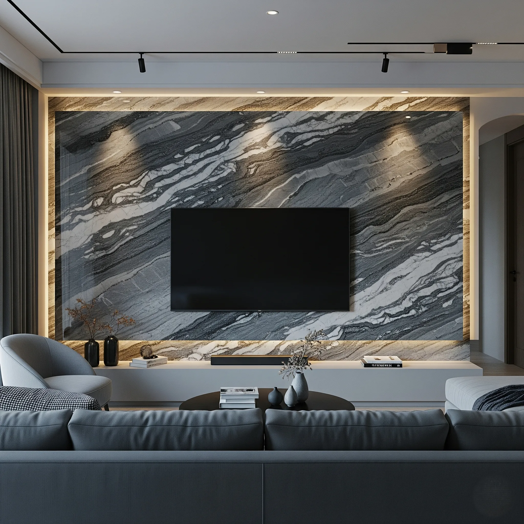 جدار خلفية تلفزيون