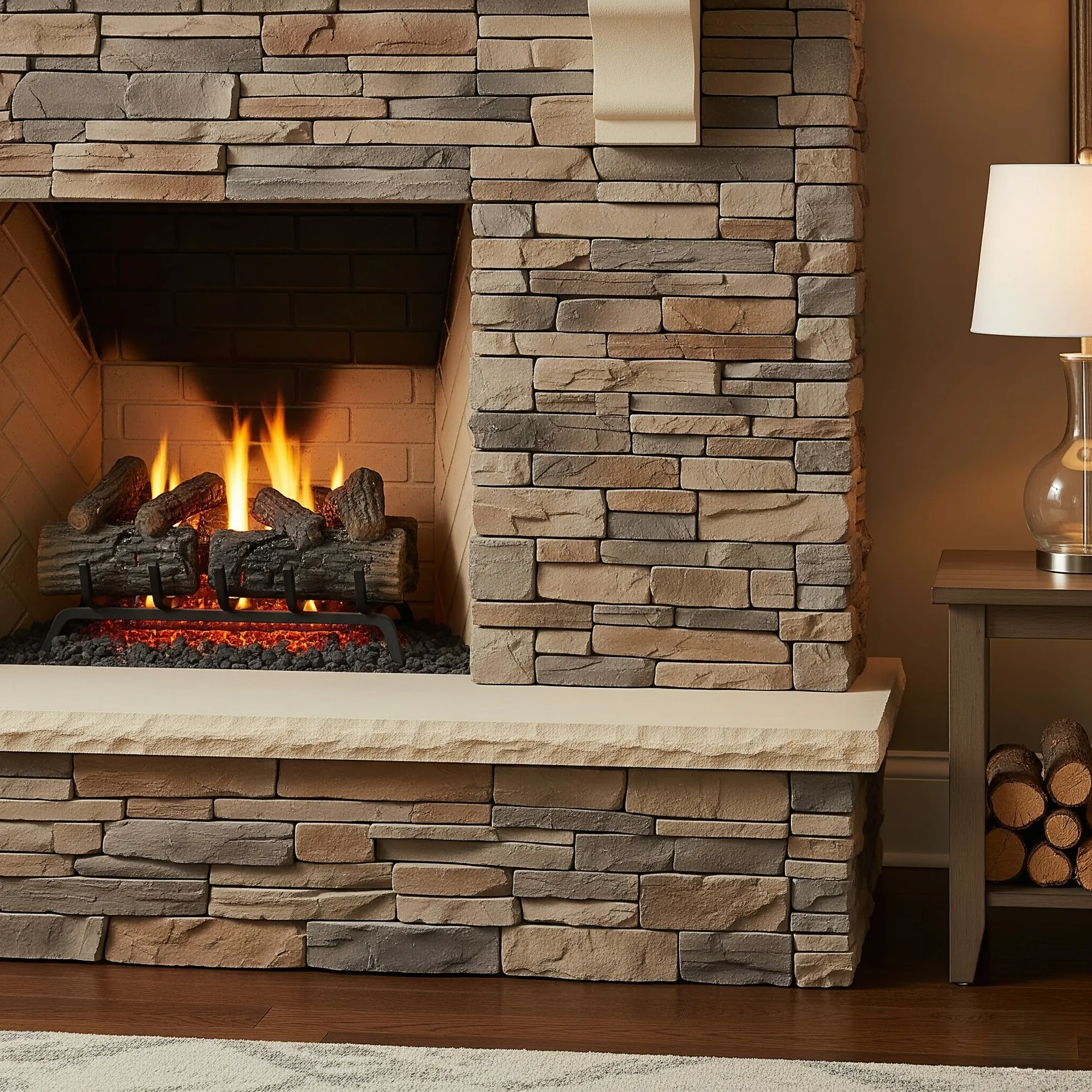 ديكور مدفأة