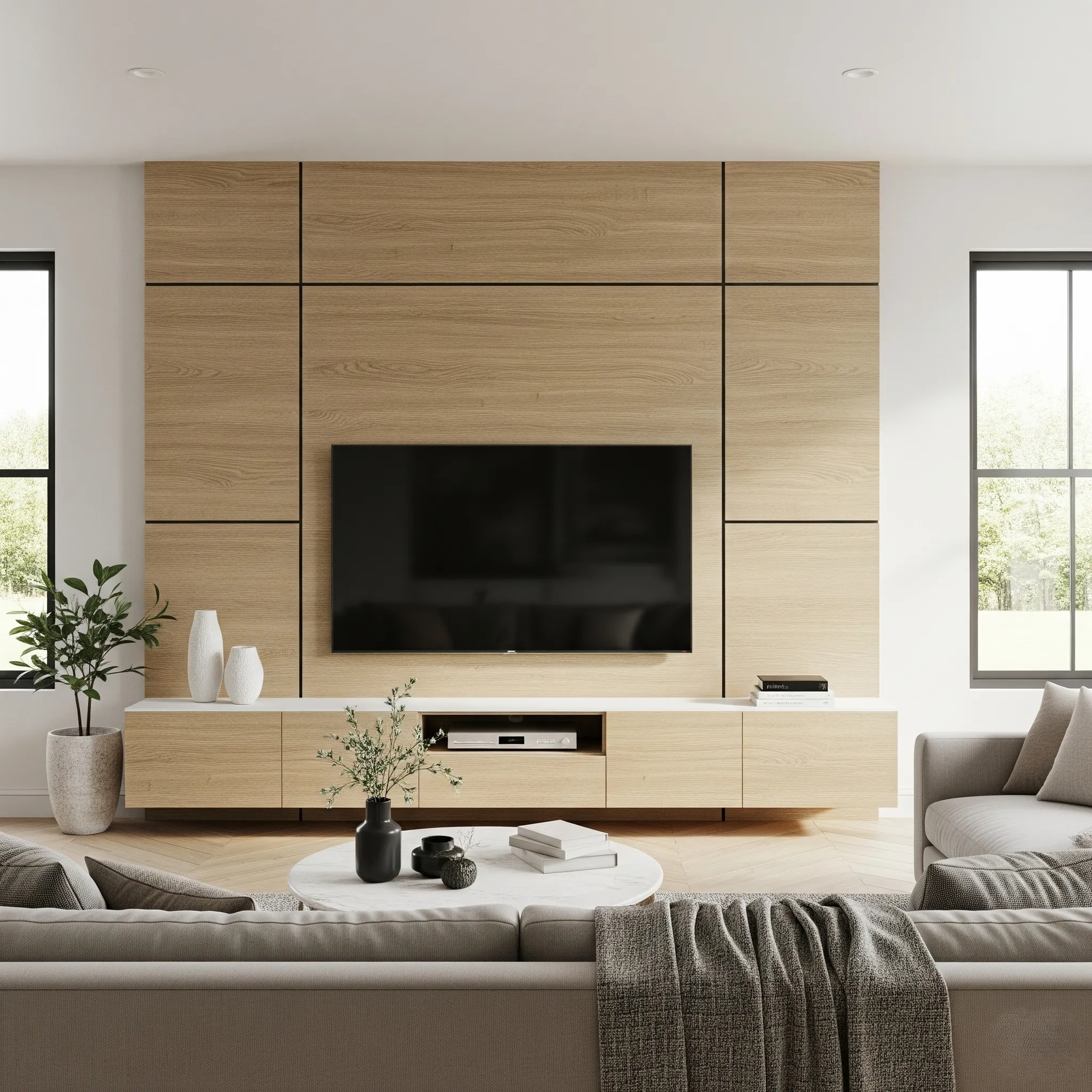 تصميم خلفية شاشة ببديل الخشب